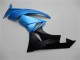 2009-2012 Kawasaki ZX6R Motorcycle Fairings - Light Blue Glossy Black Canada