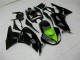 2009-2012 Kawasaki ZX6R Motorcycle Fairings - Glossy Black Green Canada