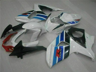 2009-2016 Suzuki GSXR 1000 Full Motorcycle Fairings - White Blue Black Canada