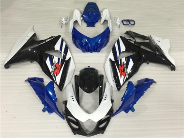 2009-2016 Suzuki GSXR 1000 Full Motorcycle Fairing Kits - White Blue Black Canada