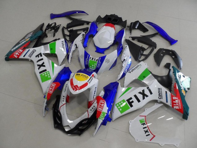 2009-2016 Suzuki GSXR 1000 Motorcycle Fairings - White Blue Green Yellow Red Fixi Canada