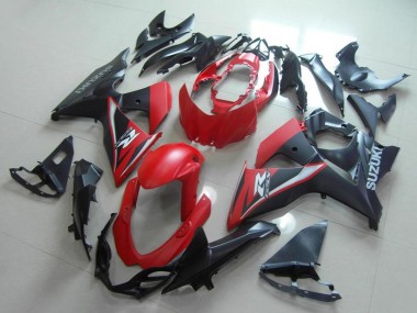 2009-2016 Suzuki GSXR 1000 Motorcycle Fairings - Red Matte Black Canada