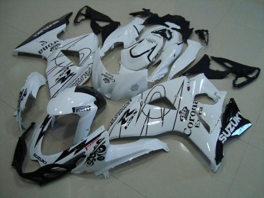 2009-2016 Suzuki GSXR 1000 Motorcycle Fairings - White Black Corona Canada