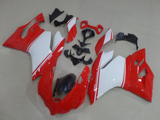 2011-2014 Ducati 1199 Motorcycle Fairings - Red White Black Canada