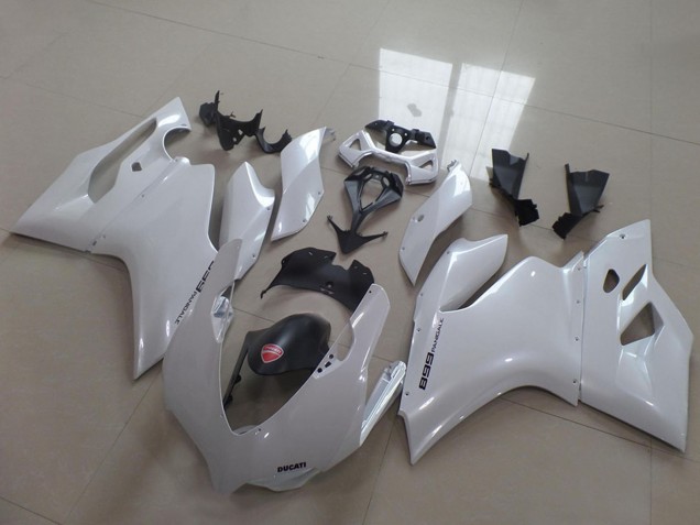 2011-2014 Ducati 1199 Motorcycle Fairings - White Black Canada