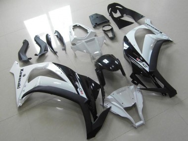2011-2015 Kawasaki ZX10R Motorcycle Fairing - White Glossy Black Canada