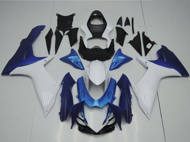 2011-2024 Suzuki GSXR 600/750 Motorcycle Fairings - White Light Blue Canada