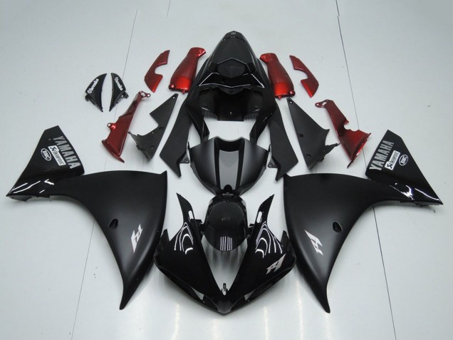 2012-2014 Yamaha YZF R1 Motorcycle Fairings - Glossy Black Matte Black Red Canada