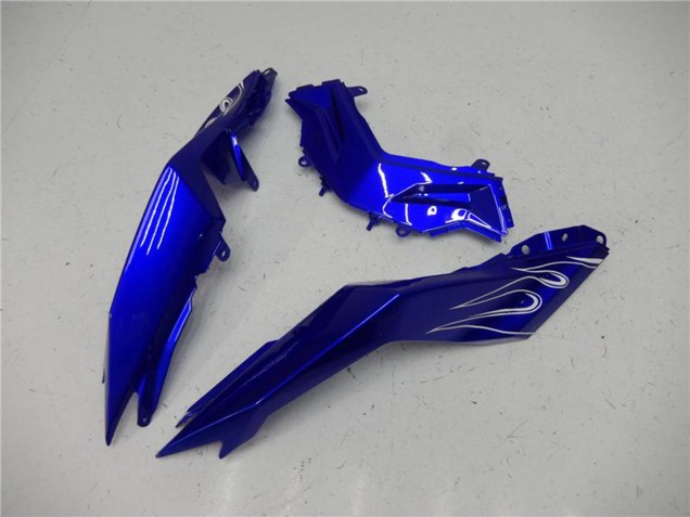 2013-2017 Kawasaki Ninja 300 EX300R Motorcycle Fairings - Blue Black White Flame Canada