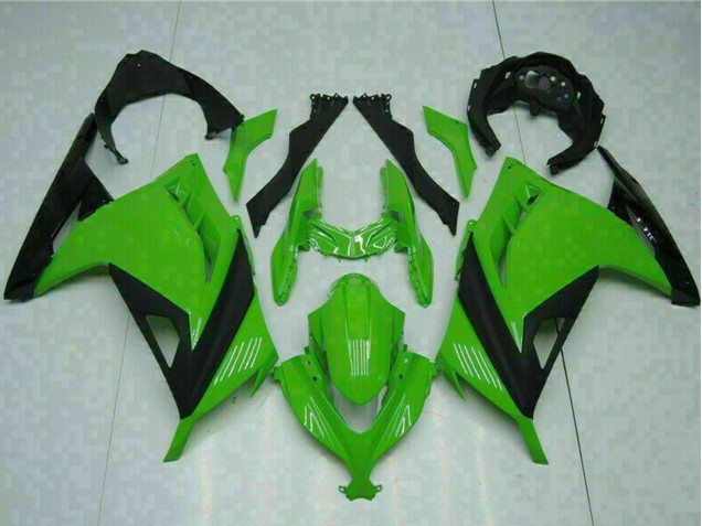 2013-2017 Kawasaki Ninja 300 EX300R Motorcycle Fairings - Green Black Canada