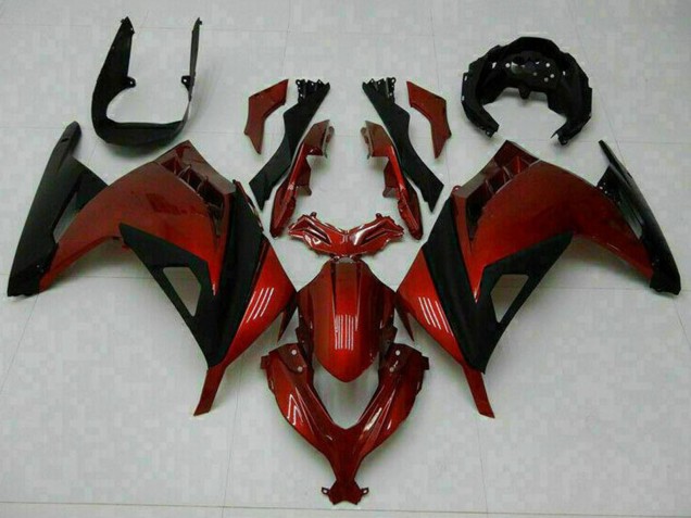 2013-2017 Kawasaki Ninja 300 EX300R Motorcycle Fairings - Red Black Canada