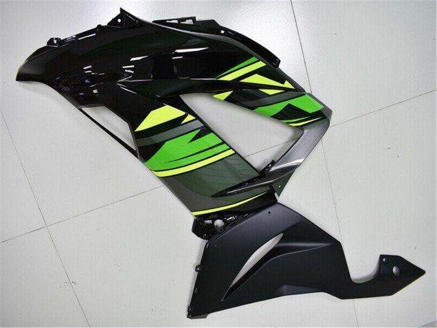 2013-2018 Kawasaki ZX6R Motorcycle Fairings - Green Yellow Glossy Black Matte Black Canada