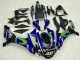2015-2019 Yamaha YZF R1 Motorcycle Fairings - Blue Silver Black Green MoviStar Canada