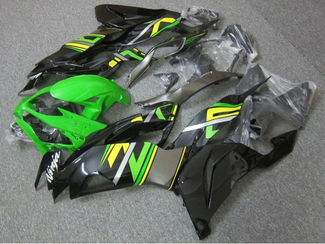 2019-2022 Kawasaki ZX6R Motorcycle Fairings - Green Black Yellow Canada