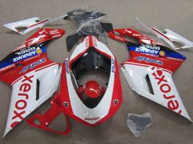 2007-2014 Ducati 1098 Motorcycle Fairings - White Red Blue Black Valsir Xerox Canada