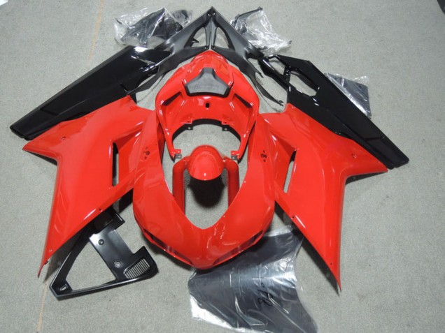 2007-2014 Ducati 1098 Motorcycle Fairings - Red Black Canada