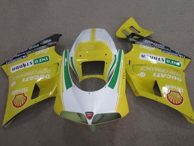1993-2005 Ducati 748 Motorcycle Fairings - Yellow White Green Shell Info Strrda Canada