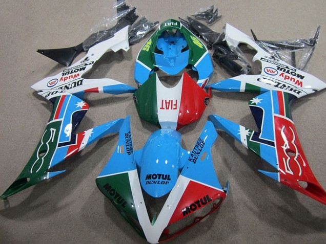 2004-2005 Honda CBR1000RR Motorcycle Fairings - White Blue Red Green Motul Canada