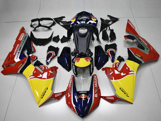 2017-2023 Honda CBR1000RR Motorcycle Fairings - Blue Yellow Glossy Black Red Bull Canada