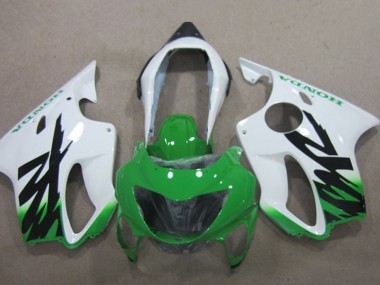1999-2000 Honda CBR600 F4 Motorcycle Fairings - White Green Canada