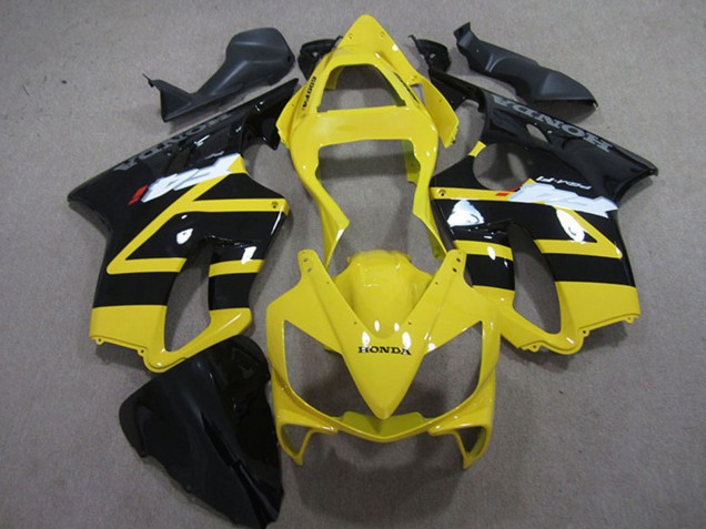 2001-2003 Honda CBR600 F4i Motorcycle Fairing Kits - Yellow Glossy Black Canada