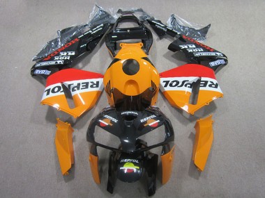 2005-2006 Honda CBR600RR Abs Fairings - Orange White Red Glossy Black Repsol Canada