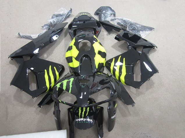 2005-2006 Honda CBR600RR Motorcycle Fairings - Glossy Black Green Monster Canada