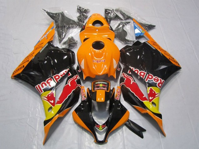 2009-2012 Honda CBR600RR Motorcycle Fairings - Orange Yellow Glossy Black Red Bull Canada