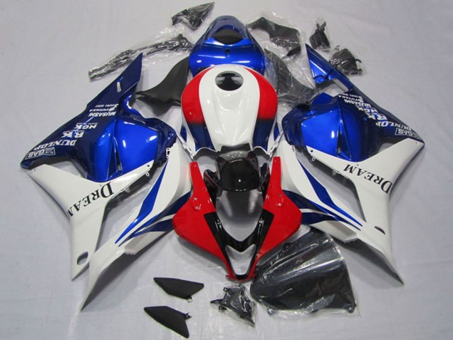 2009-2012 Honda CBR600RR Motorcycle Fairings - White Red Blue Dream Canada