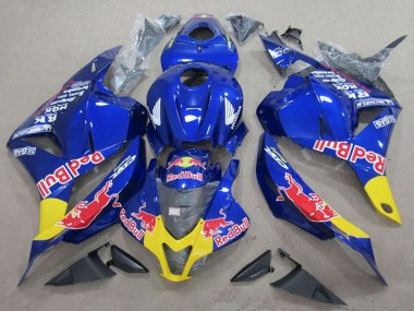 2009-2012 Honda CBR600RR Motorcycle Fairings - Blue Yellow Red Bull Canada