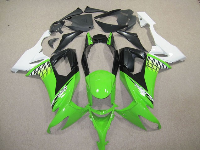 2008-2010 Kawasaki ZX10R Motorcycle Fairing Kits - White Green Black Canada