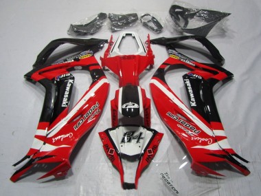 2011-2015 Kawasaki ZX10R Motorcycle Fairings - White Red Black Pedercini Canada
