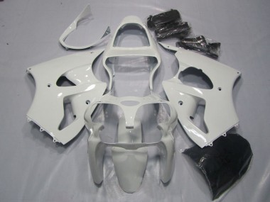 2000-2002 Kawasaki ZX6R Motorcycle Fairings - White Canada