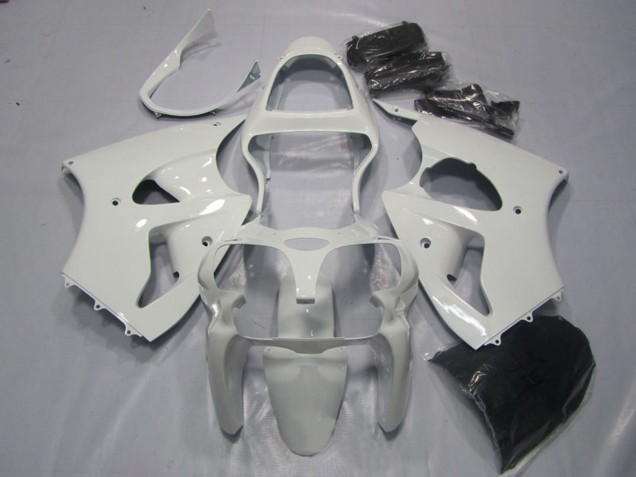 2000-2002 Kawasaki ZX6R Motorcycle Fairings - White Canada