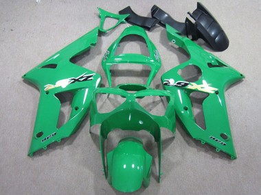 2003-2004 Kawasaki ZX6R Motorcycle Fairing Kits - Green Canada