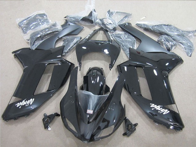 2007-2008 Kawasaki ZX6R Motorcycle Fairings - Black Ninja Canada