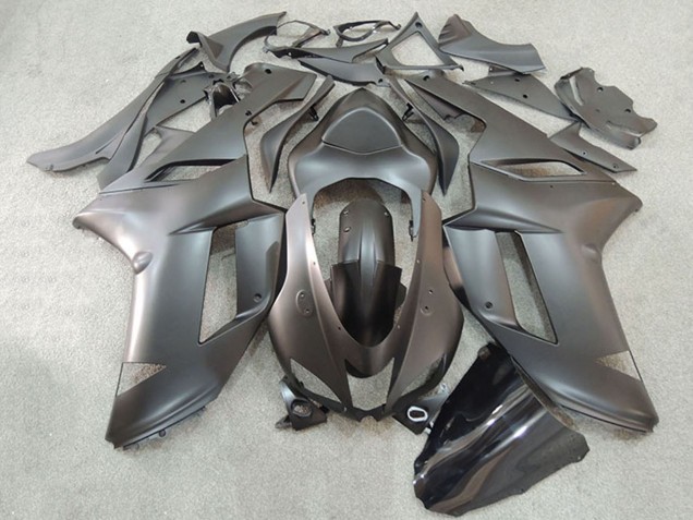 2007-2008 Kawasaki ZX6R Motorcycle Fairing - Black Canada