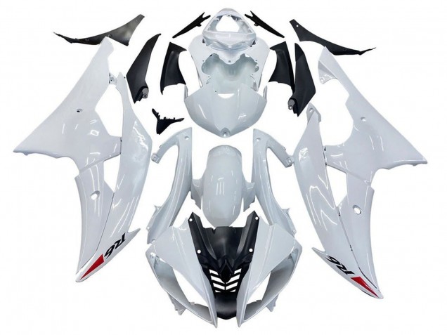 2008-2016 Yamaha YZF R6 Motorcycle Fairing Kits - Glossy White Canada