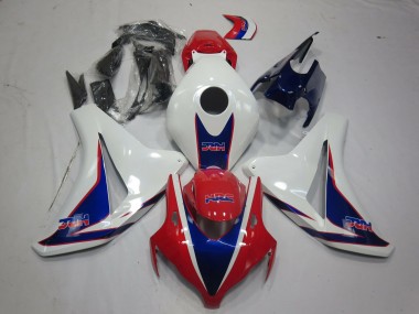 2008-2011 Honda CBR1000RR Motorcycle Fairings - White Red Blue HRC Style Canada