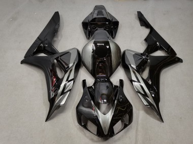 2006-2007 Honda CBR1000RR Motorcycle Fairings - Silver Glossy Black Canada