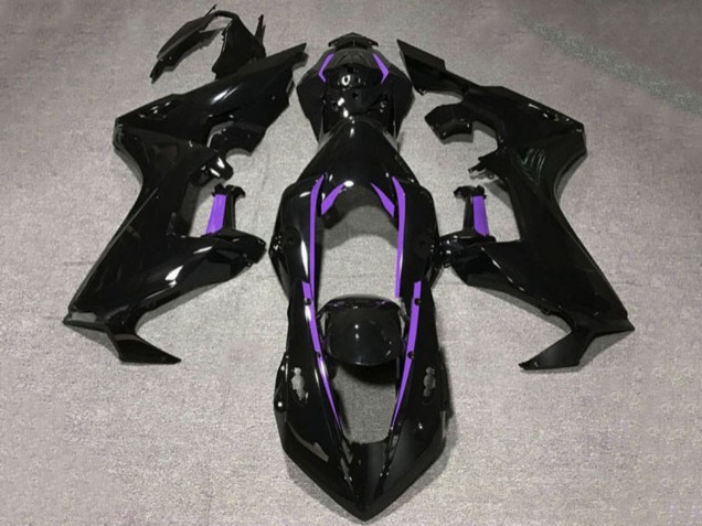 2017-2023 Honda CBR1000RR Motorcycle Fairings - Glossy Black Purple Lining Canada
