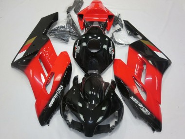 2004-2005 Honda CBR1000RR Motorcycle Fairings - Red Glossy Black Mugen Canada