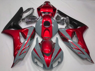 2006-2007 Honda CBR1000RR Motorcycle Fairings - Nardo Grey Red Matte Black Canada