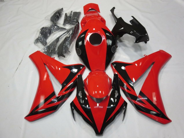 2008-2011 Honda CBR1000RR Motorcycle Fairing - Red Glossy Black OEM Style Canada
