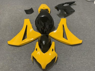 2008-2011 Honda CBR1000RR Motorcycle Fairings - Yellow Glossy Black Canada