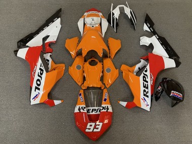 2017-2023 Honda CBR1000RR Motorcycle Fairings - White Orange Red Black Racing Repsol 93 Canada