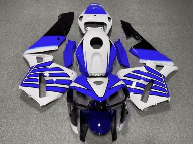 2005-2006 Honda CBR600RR Motorcycle Fairings - White Blue Wings Canada