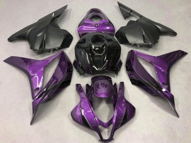 2009-2012 Honda CBR600RR Motorcycle Fairings - Purple Glossy Black OEM Style Canada