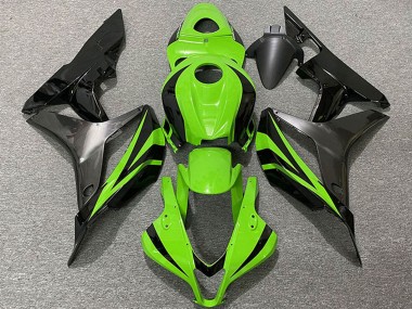 2007-2008 Honda CBR600RR Motorcycle Fairings - Green Glossy Black Grey OEM Style Canada