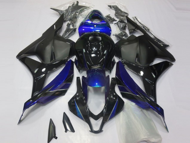 2009-2012 Honda CBR600RR Motorcycle Fairing - Blue Glossy Black Matte Black Canada